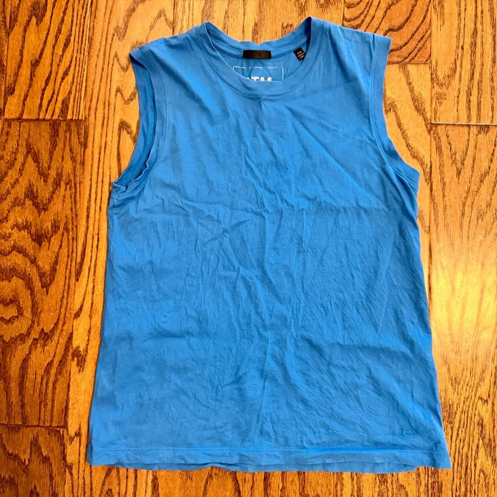 ATM Classic Jersey Sleeveless Boy Tee in Blue - Picture 1 of 11